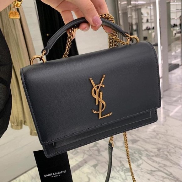 Yves Saint Laurent Handbags - NEW 100% Saint Laurent small Sunset bag w handle